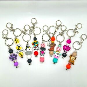 Handmade Custom Beaded Key Chains